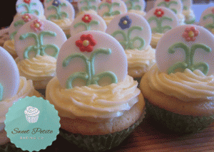 Mini Arbonne Cupcakes, arbonne logo cupcakes