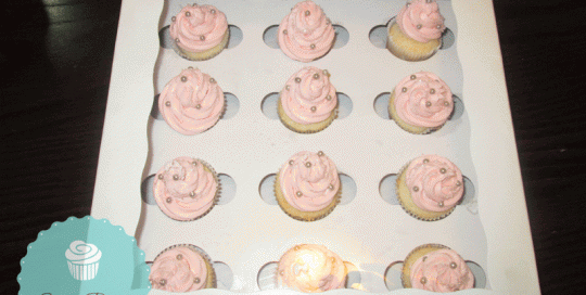 New Years Cupcakes, Pink Champaign Cupcakes