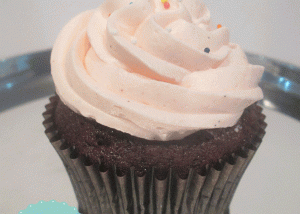 Chocolate Vanilla Bean Cupcake, Pink Chocolate Cupcake, Sprinkles cupcake