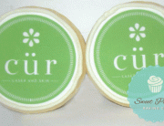 cur laser and skin cookies, business card cookies