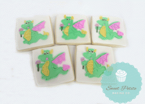 Dragon Sugar Cookies, cute dragon cookies