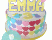 heart birthday cake, bright birthday cake, specialty cakes vancouver, custom cakes vancouver, kids birthday cakes vancouver