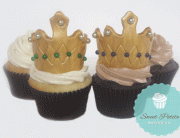 her royalhighness cupcakes, his royal highness cupcakes, tiara fondant toppers, jewelled crown fondant toppers, vancouver cupcakes, custom cupckaes vancouver
