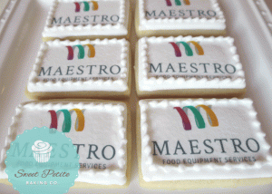 corporate cookies, edible image cookies, corporate gifts vancouver
